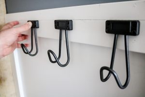 Just because your entry landing space may be small doesn't mean it can't be functional! #entrydropspot #DIY