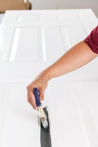 Painting your interior doors is a cheap, quick project and adds so much to the inside of your home!