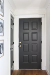 Painted interior doors Sherwin Williams Iron Ore