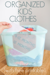 Easiest Way To Organize Kids Clothes + FREE Printables! - Living Letter ...
