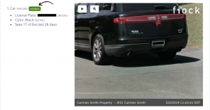 Flock Safety recognizes insane detail including license plate numbers and how many times the person has been in the neighborhood