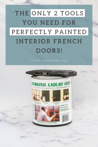 You can save HOURS of time by only using these 2 CHEAP AND SIMPLE tools to paint your own french doors! You have to see how easy this is #paintinginteriordoors #frenchdoors #paintingtips #protips