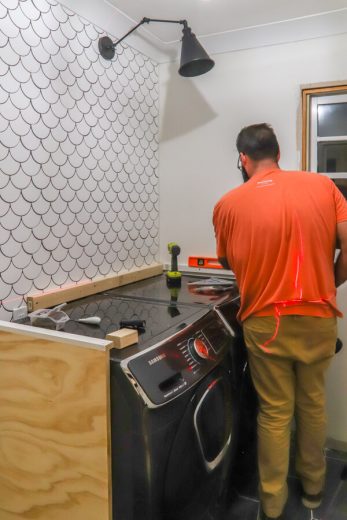 DIY Built In Washer And Dryer - Living Letter Home
