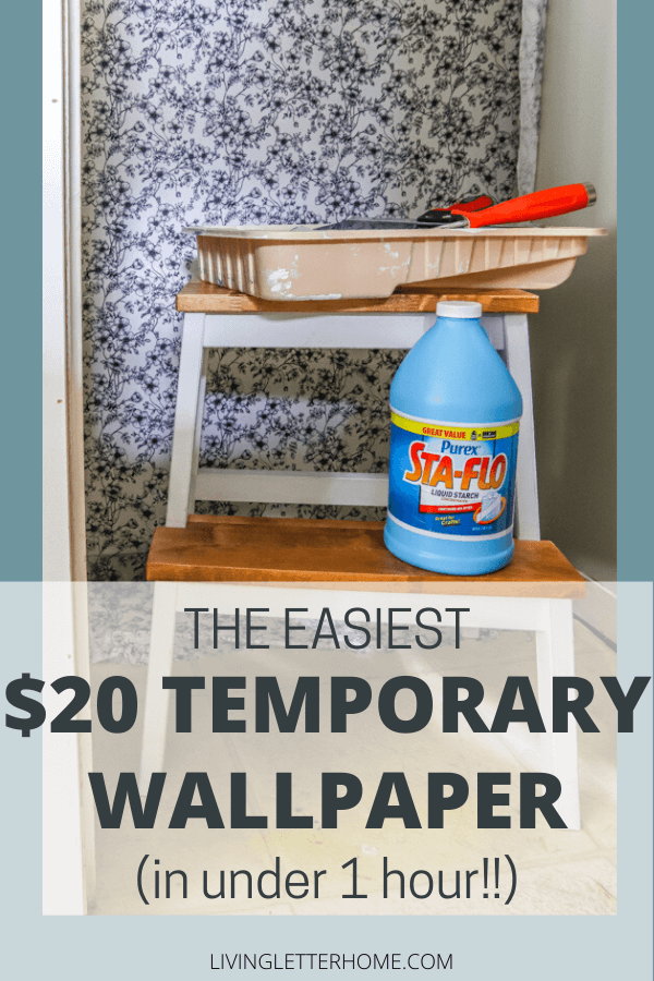 DIY Fabric Wallpaper (that's also removable!) Living Letter Home