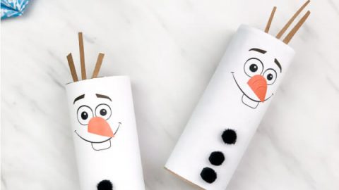 olaf frozen toilet paper roll craft