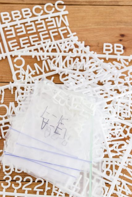 How To Organize Letterboard Letters - Living Letter Home