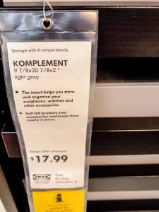 Ikea Komplement tag