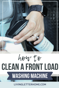 How to clean a front load washing machine pin graphic