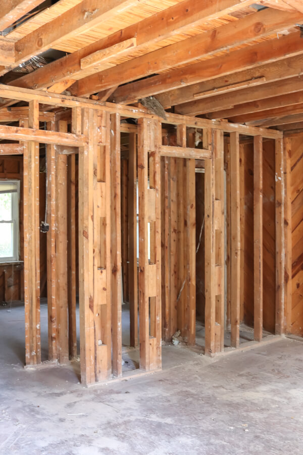 interior home framing