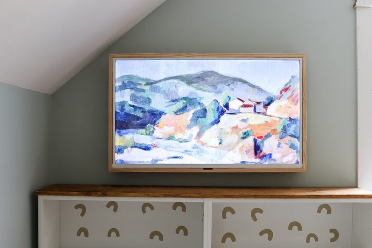 DIY Samsung Frame TV + How To Hide TV Wires! Living Letter Home