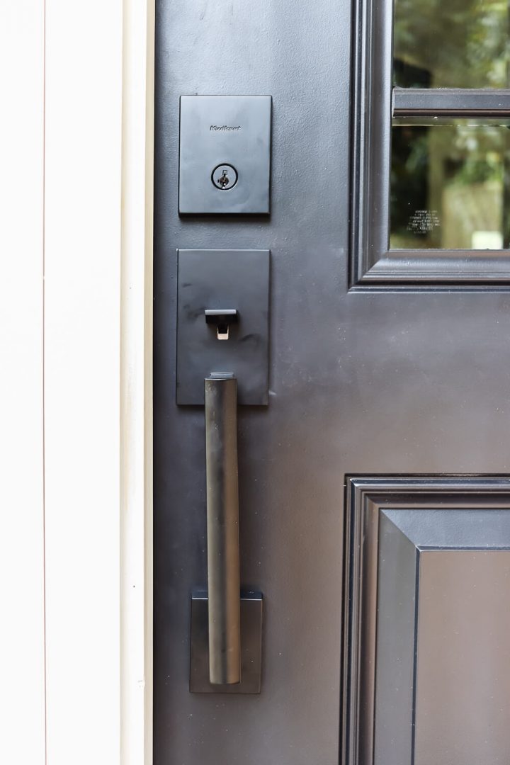 Modern Black Door Hardware Living Letter Home