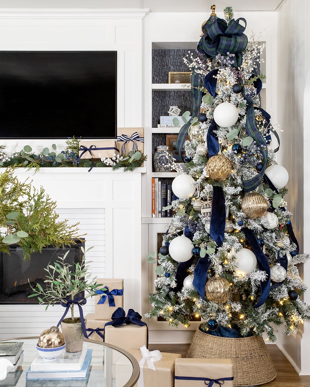 Don't Skip These Blue Christmas Decorations - Living Letter Home