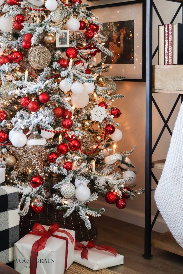 STUNNING Red & Gold Christmas Tree Decorating Ideas | LLH