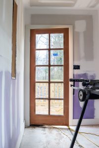 wood glass pane door