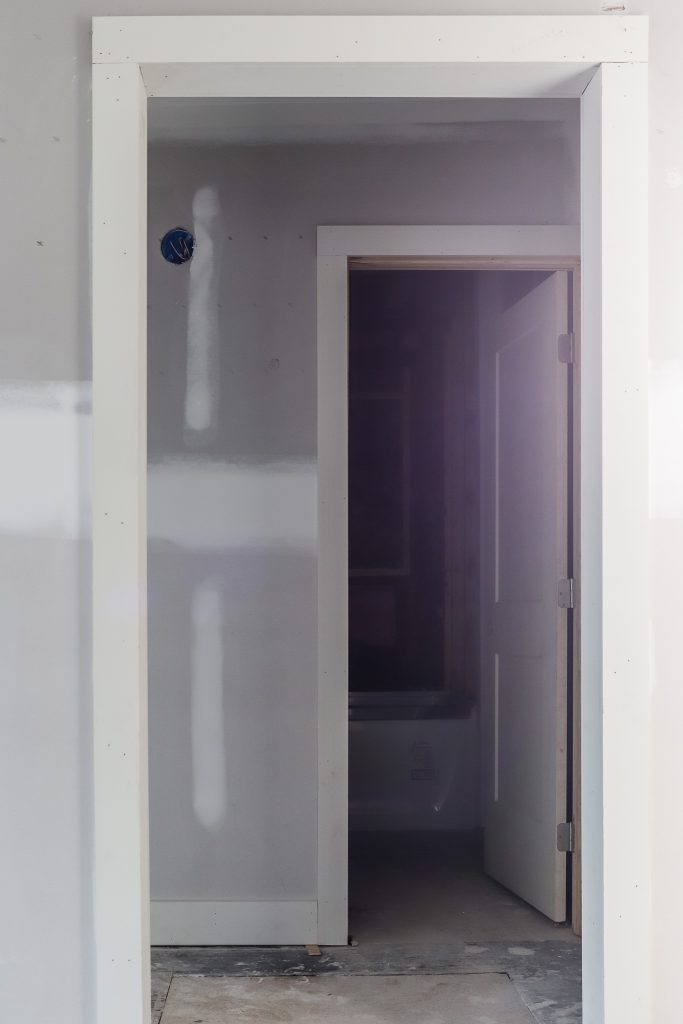 drywall in flip house investment property