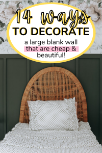 14 ways to decorate a large blank wall that are cheap and beautiful graphic