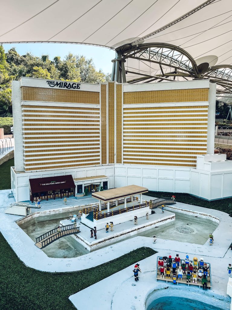 Las vegas strip made out of legos at Legoland Florida