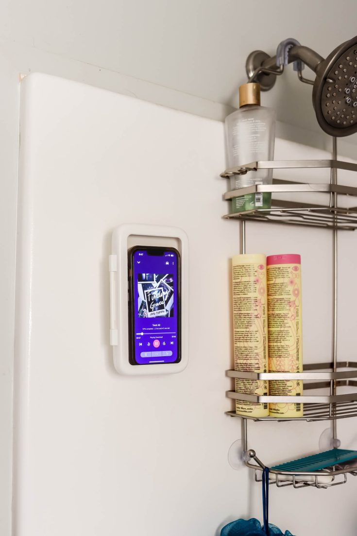 thumbnail image 2 of Waterproof Shower Phone Holder With 480° Rotation, Angle 2 of 12