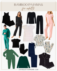 bamboo pajamas for adults graphic