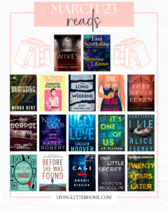 march 2023 reads graphic
