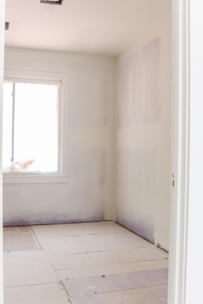 drywall in bathroom