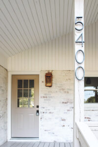 house numbers 5400 and front door painted Sherwin Williams