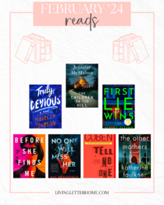 february 2024 reads graphic