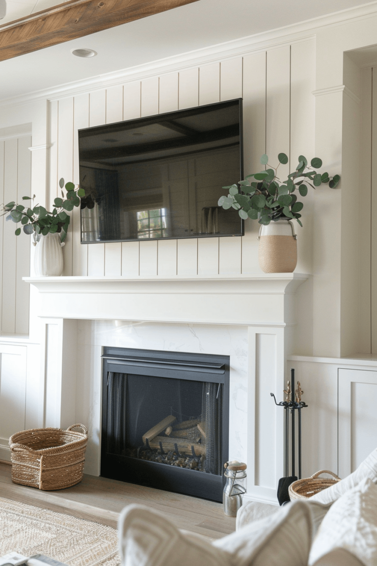 35 Unique Ways to Decorate with a TV Above Your Fireplace - Living ...