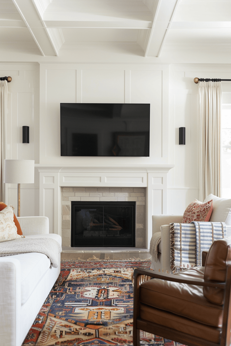 35 Unique Ways to Decorate with a TV Above Your Fireplace - Living ...