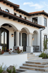 modern mexican home exterior shot